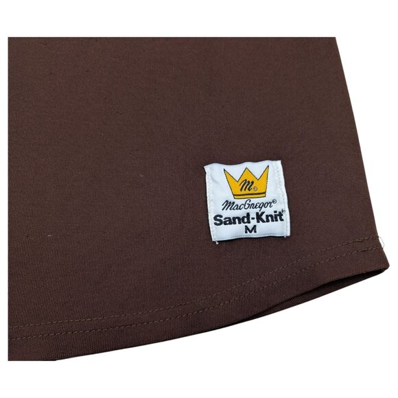 Vintage Sand-Knit MacGregor‎ Eagles Brown Yellow # 10 Pro Cut Jersey Size M - Picture 4 of 9